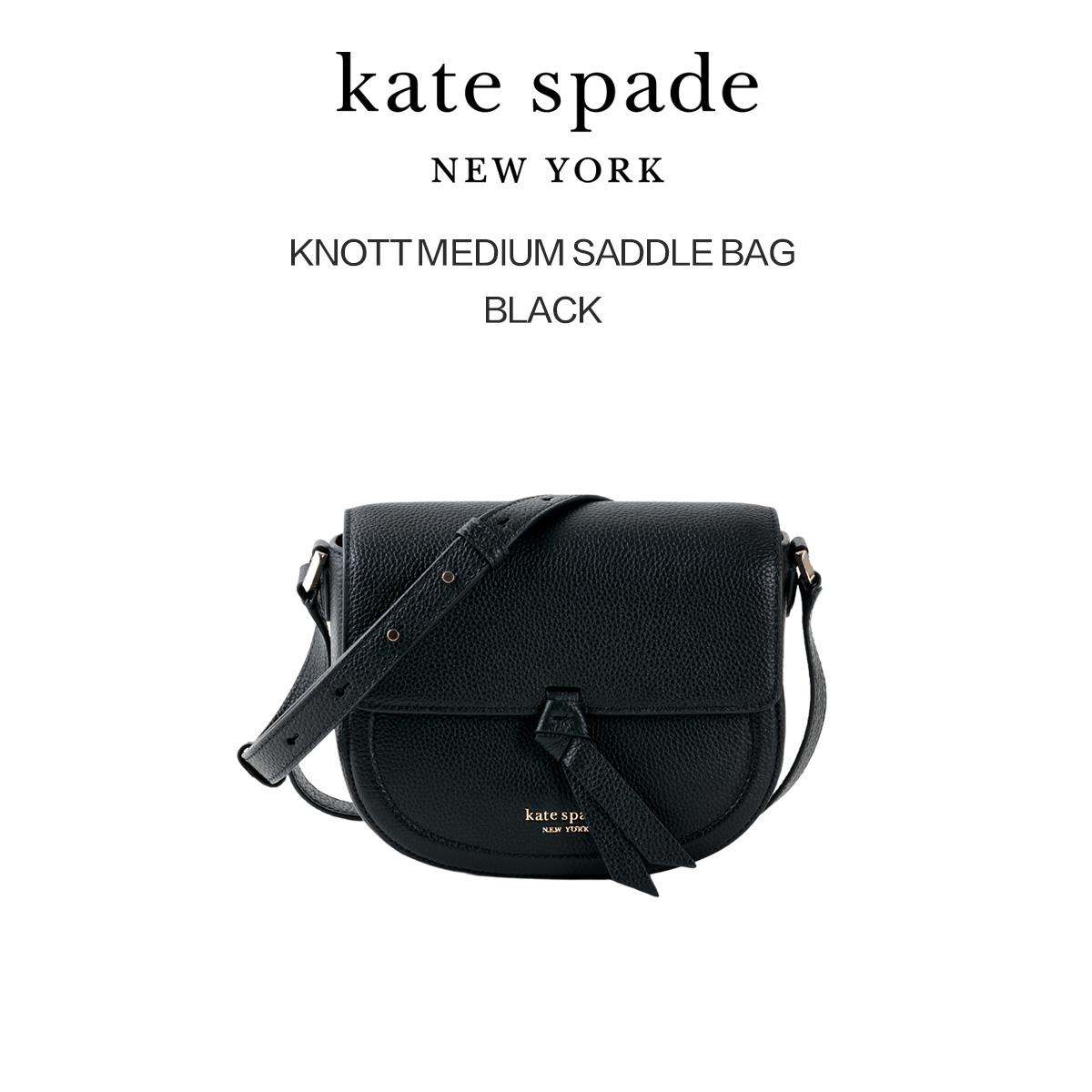Shop kate spade new york Medium Knott Leather Saddle Bag